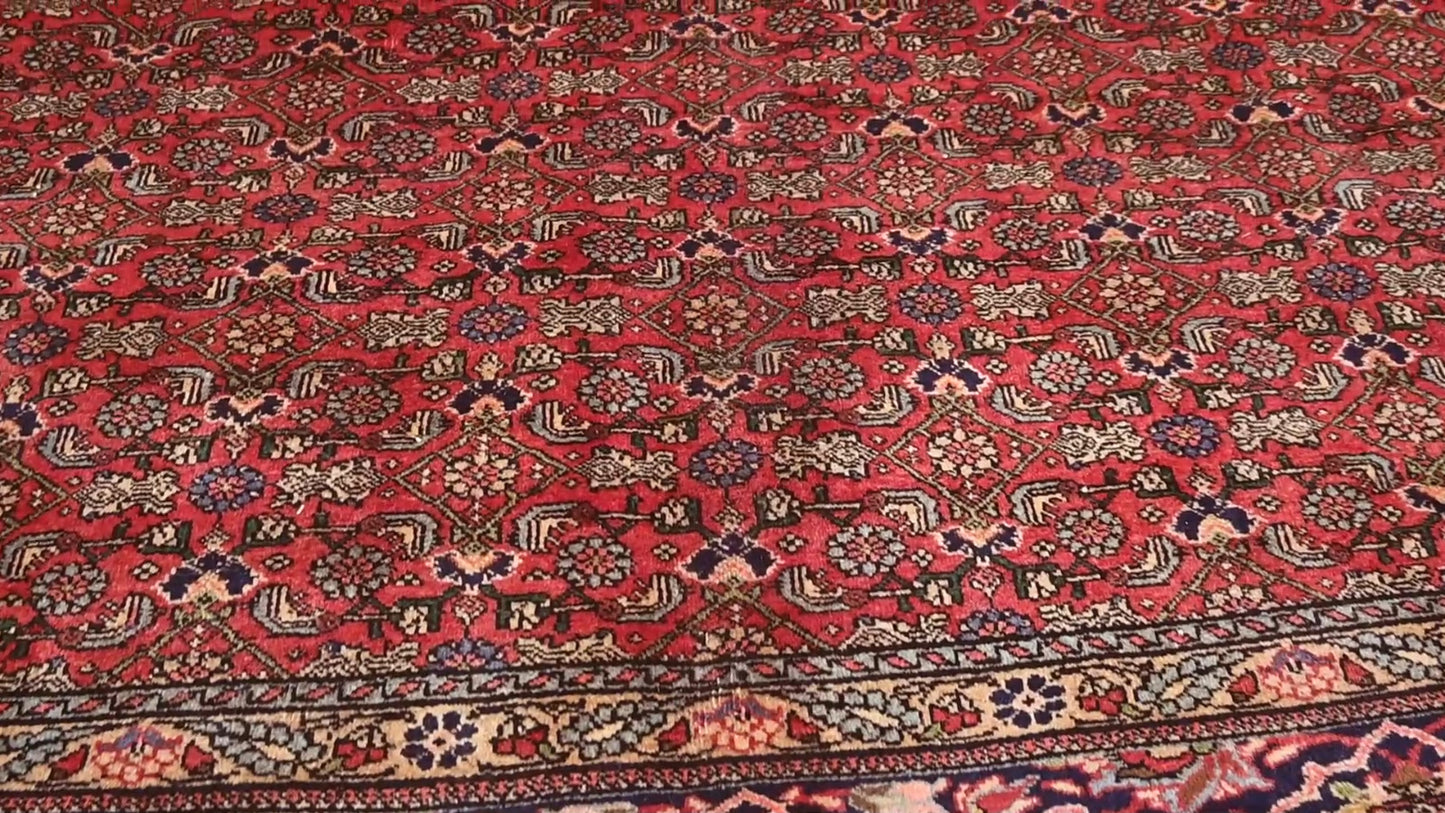 Handmade Vintage Rug Tribal Floral Extra Large