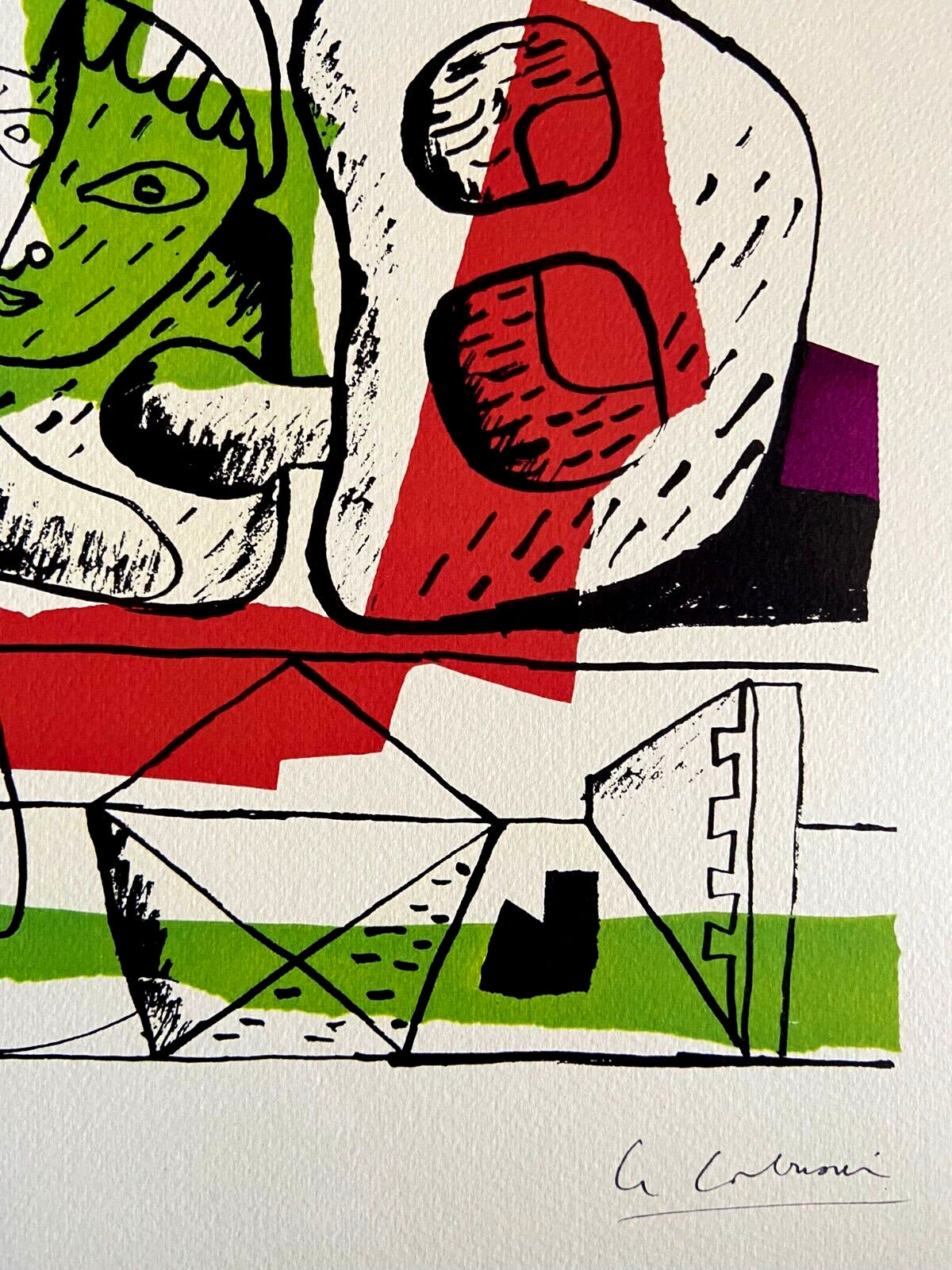 Le Corbusier Lithograph Certified Coa Editions