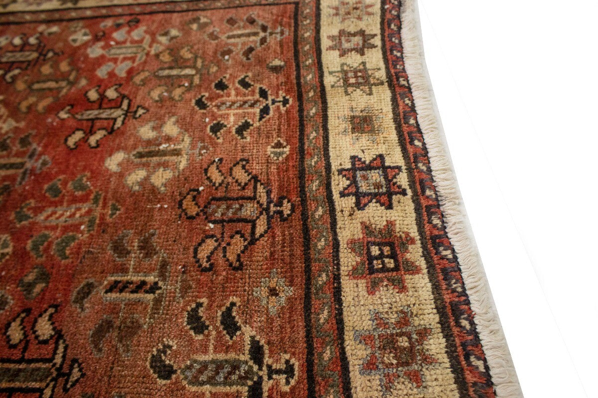 5X9 Ft Rare Size Antique Oriental Rug Floral