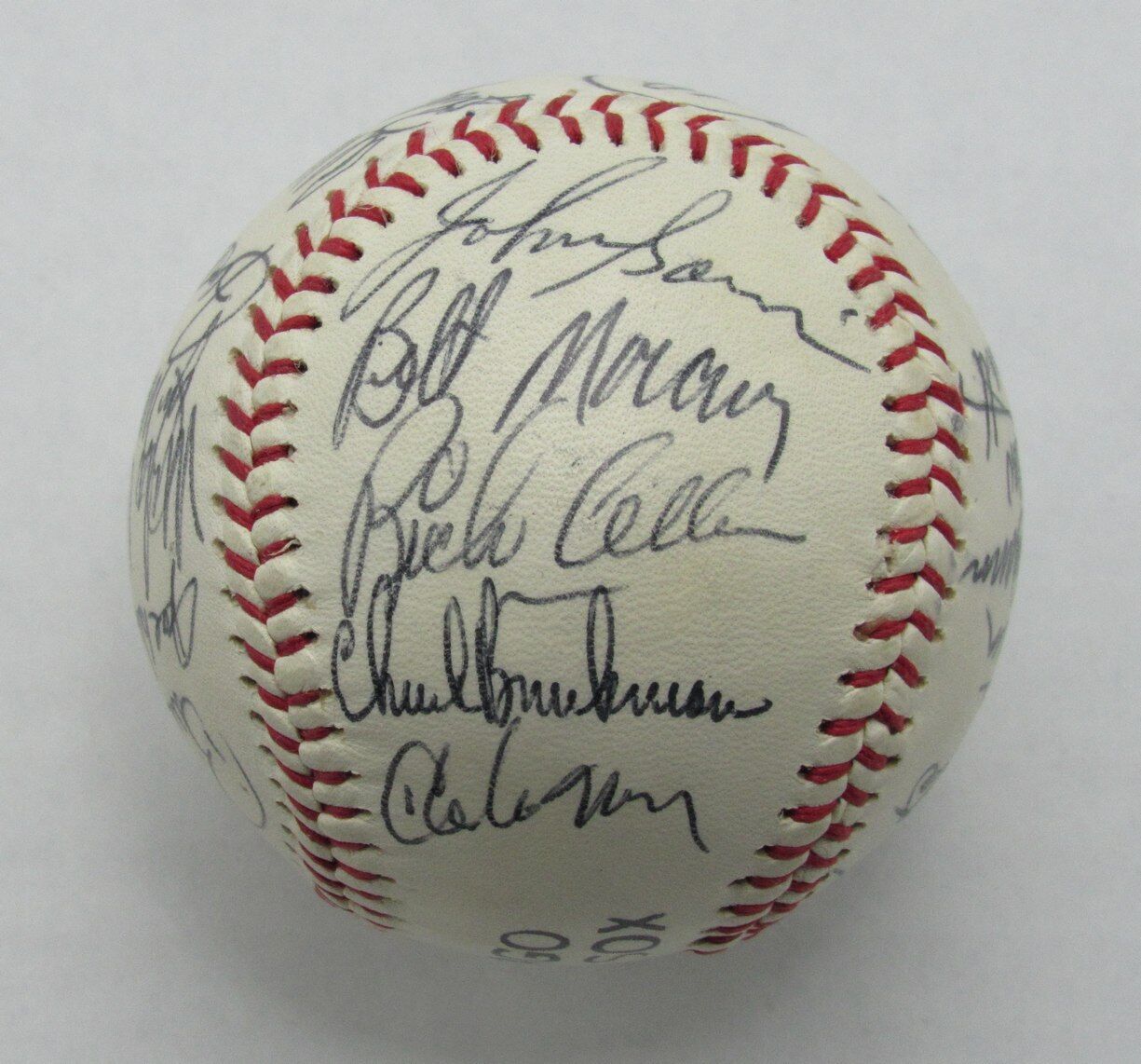 1974 White Sox Team Signed By 22 Baseball Santo