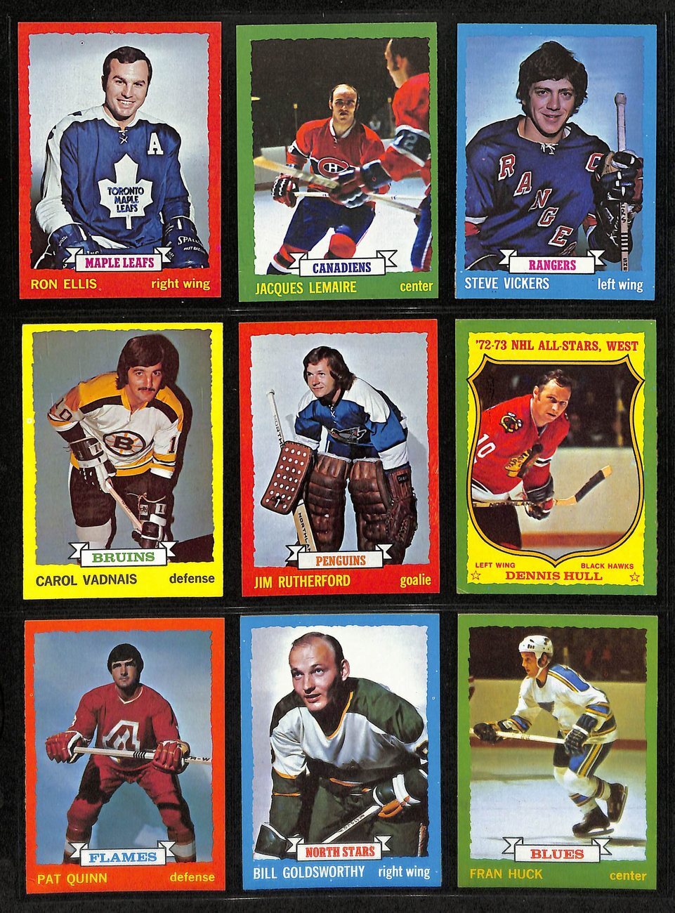 1973-74 Topps Hockey Cards Complete Set (1-198)
