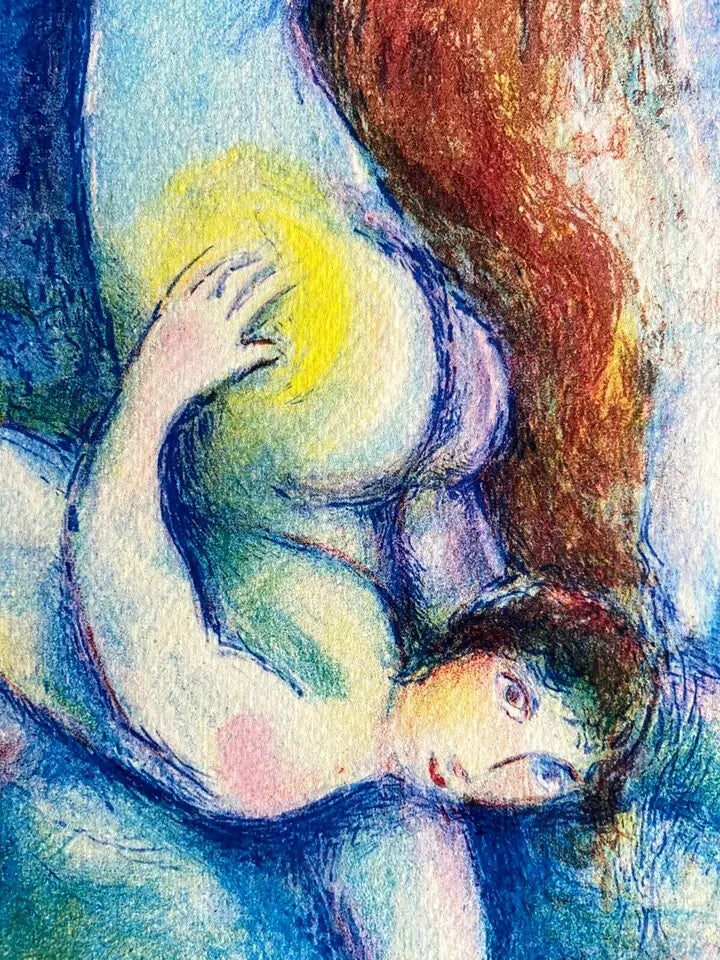 Marc-Chagall Lithograph Hand-Made Coa Hand-Signed Numbered In Pencil