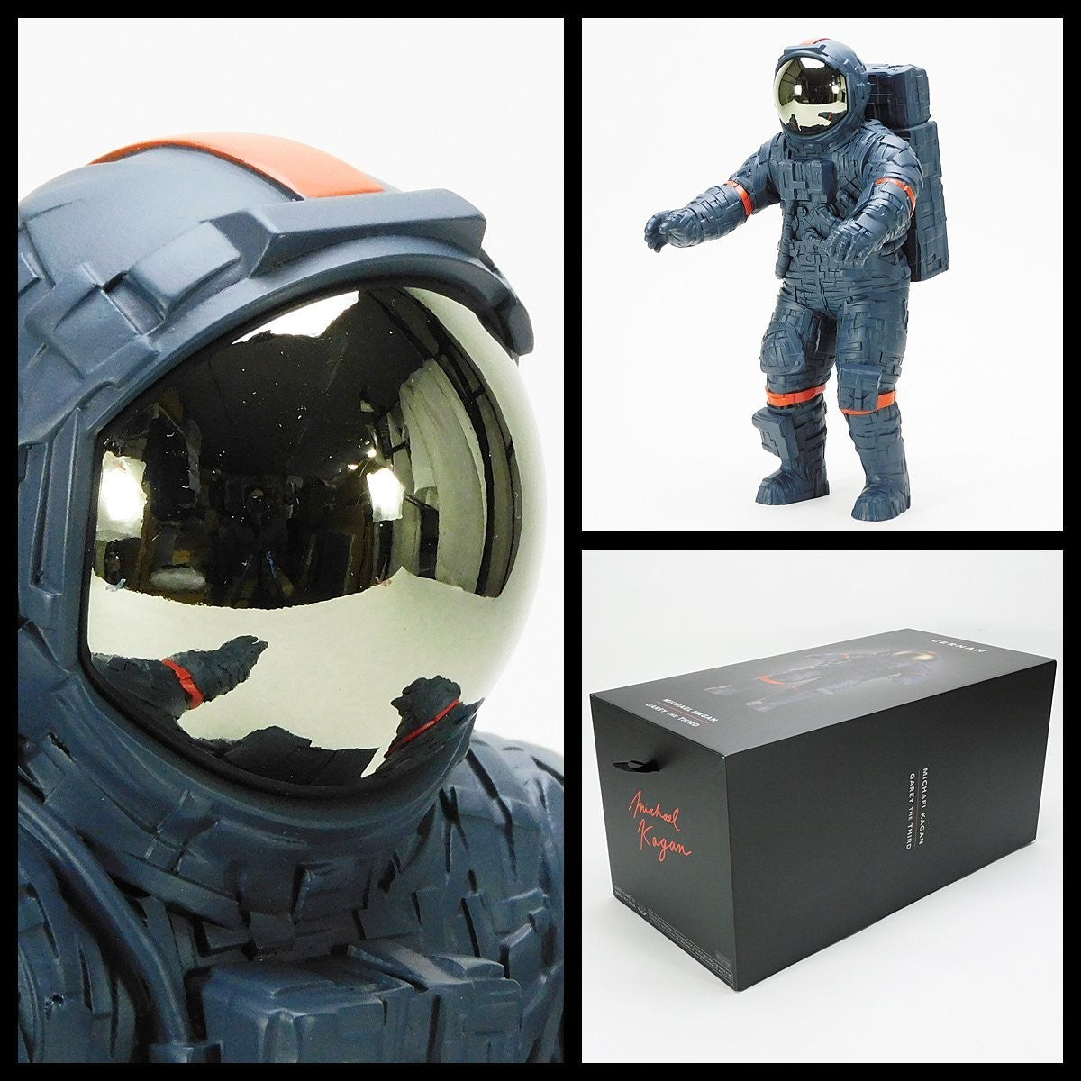 Michael Kagan "Cernan Blue" Sculpture Limited Edition W/ Coa Box Contemporary