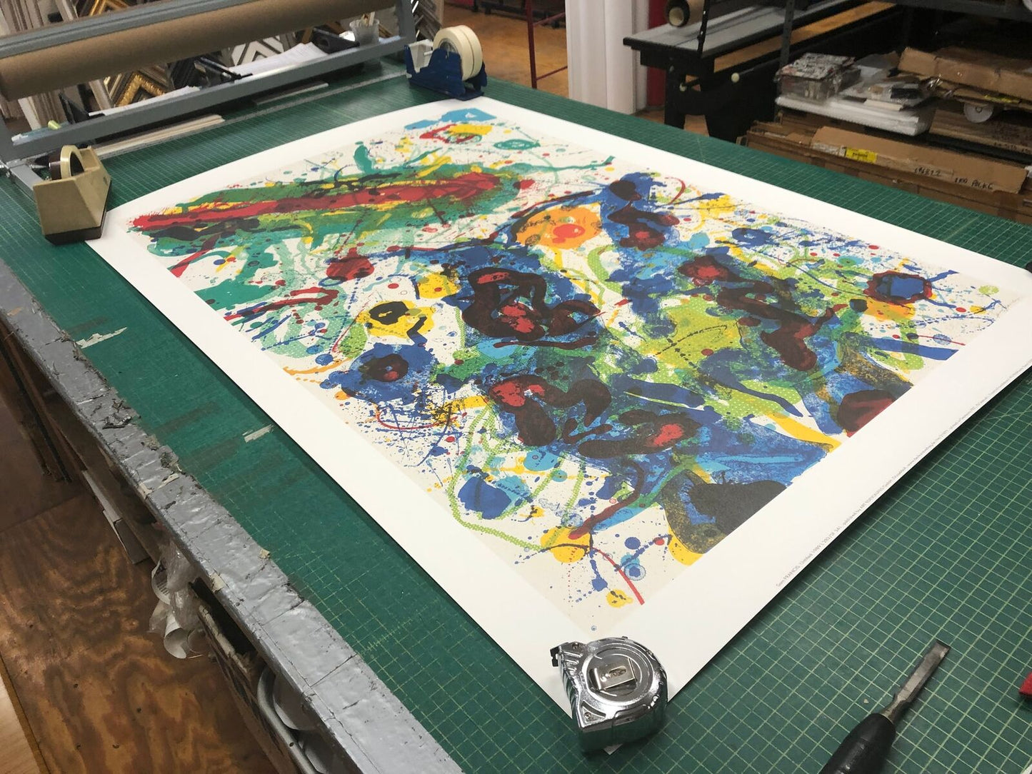 Sam Francis Untitled Sf-341 " Poster Modernism Multicolor, Gold