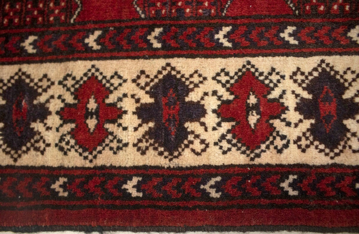 Handmade Semi-Antique Oriental Rug 4X5 Ft Small