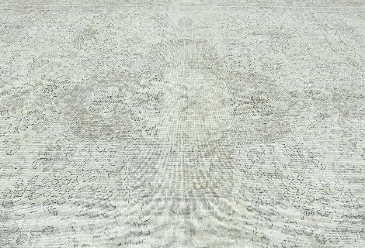 Handmade Antique Distressed Oriental Rug Muted