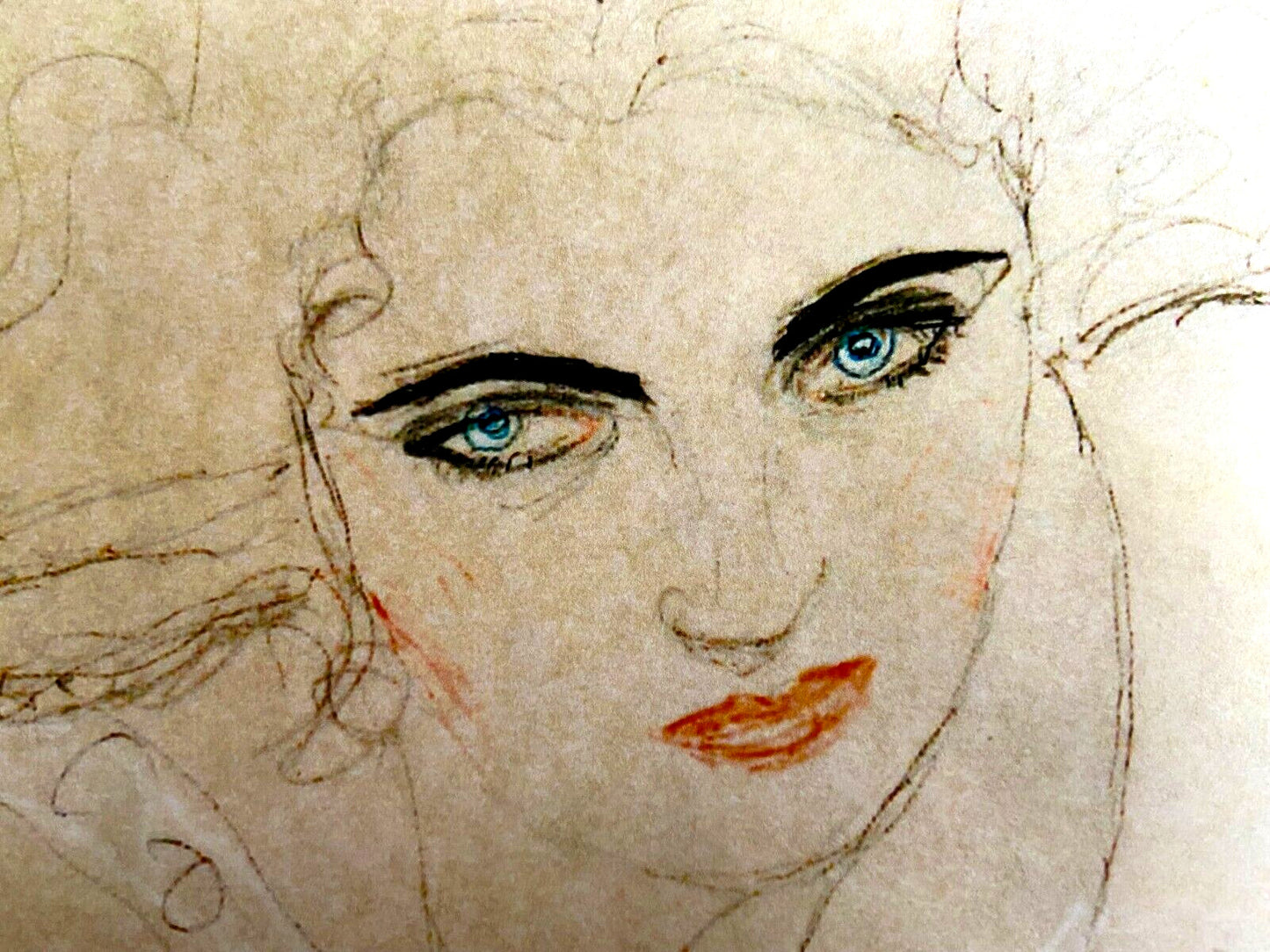 Gustav Klimt Lithograph Coa Hand Numbered Signature (Edvard Munch)