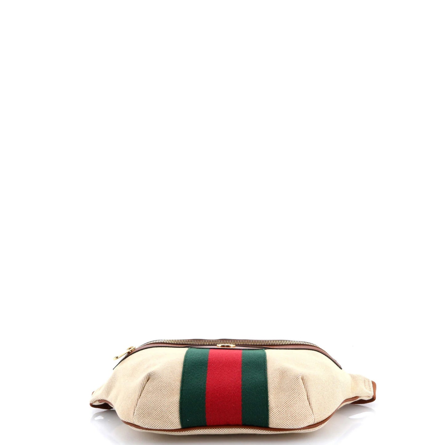 Gucci Zip Belt Bag Vintage Web Canvas Large