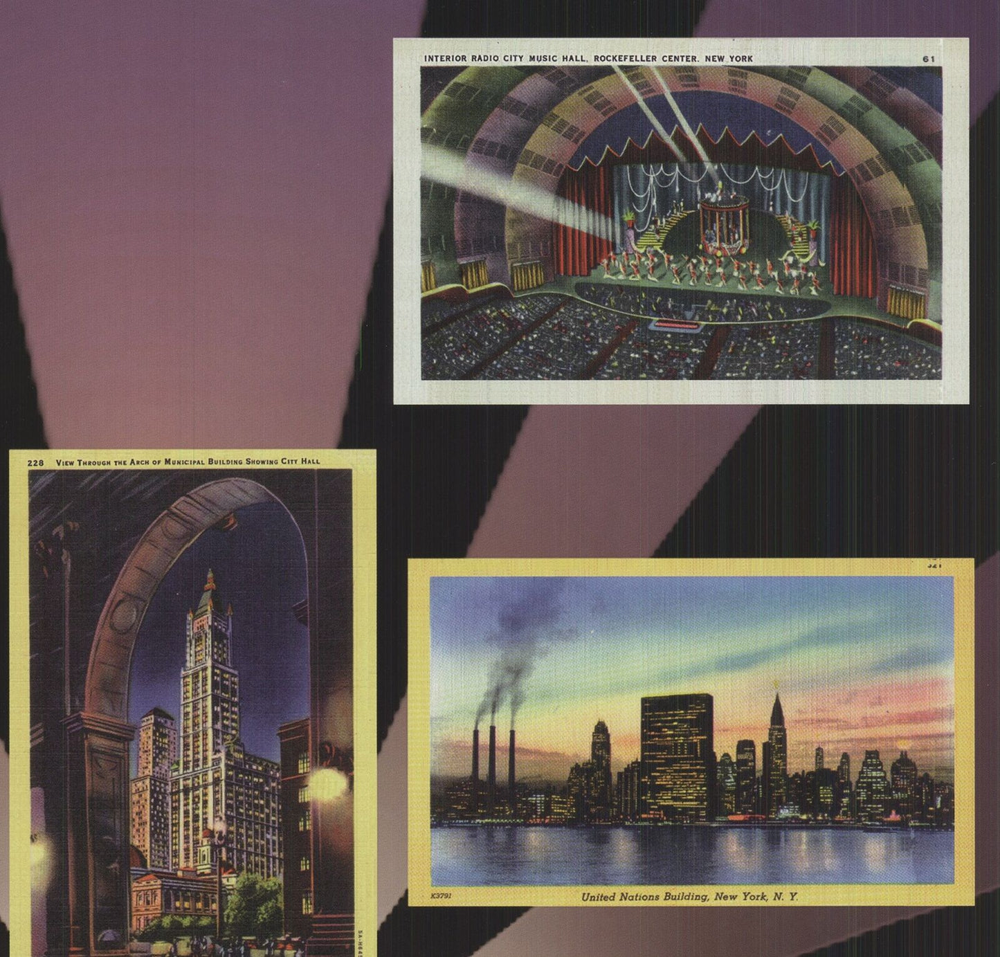 Andy Hickes New York At Night " Offset Lithograph