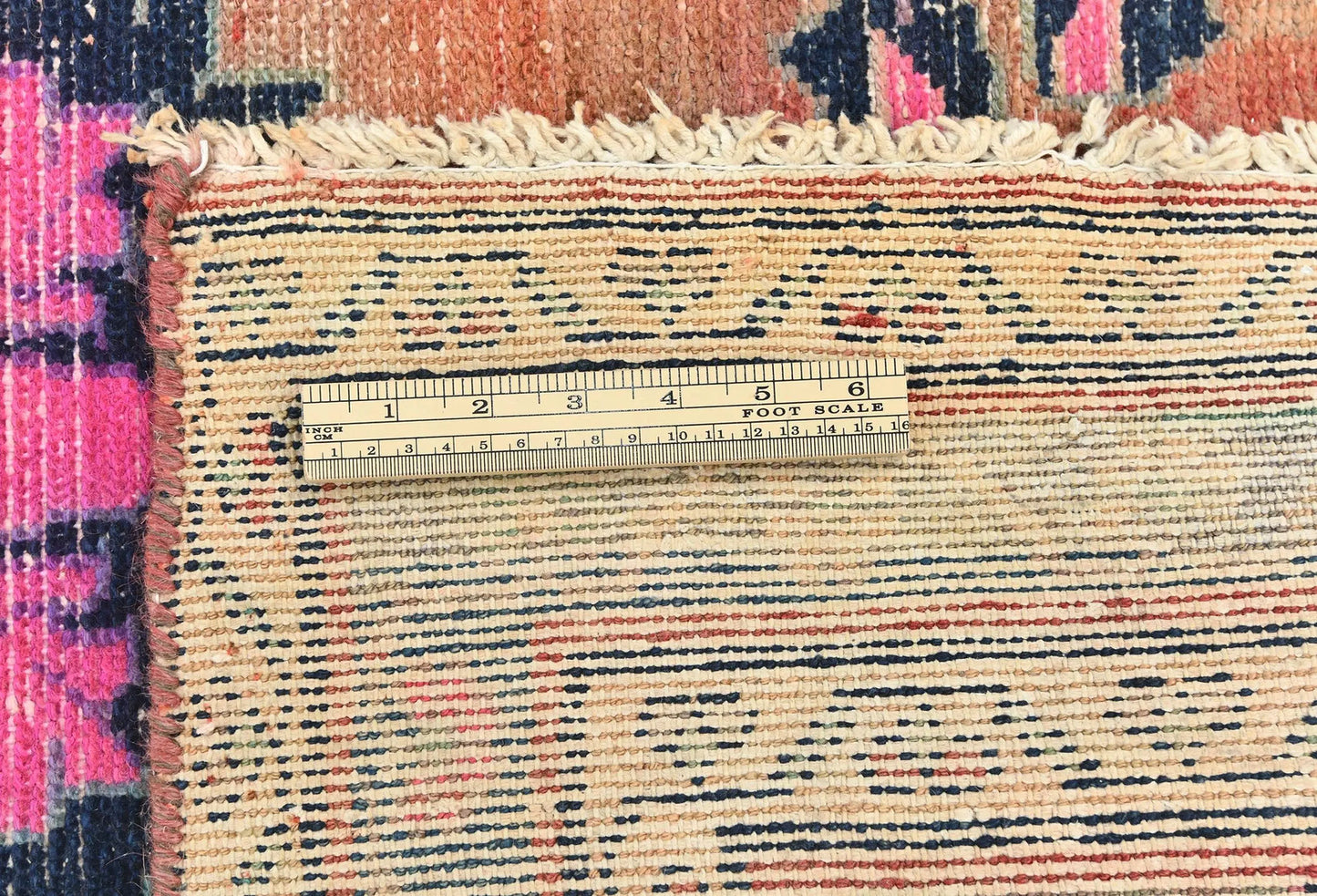 Distressed Tribal Oriental Runner Rug Handmade