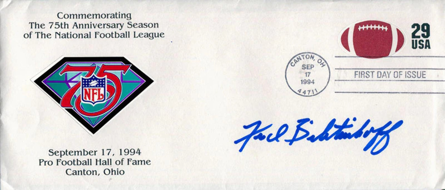 Fred Bilitnikoff Autographed 1994 First Day Of Issue Cache