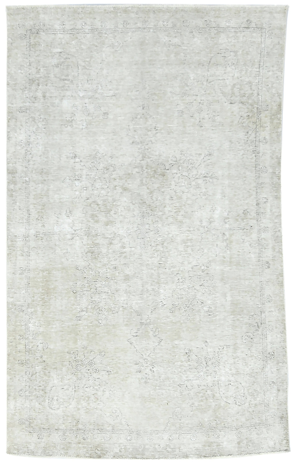 Antique Distressed Oriental Rug Vintage Floral
