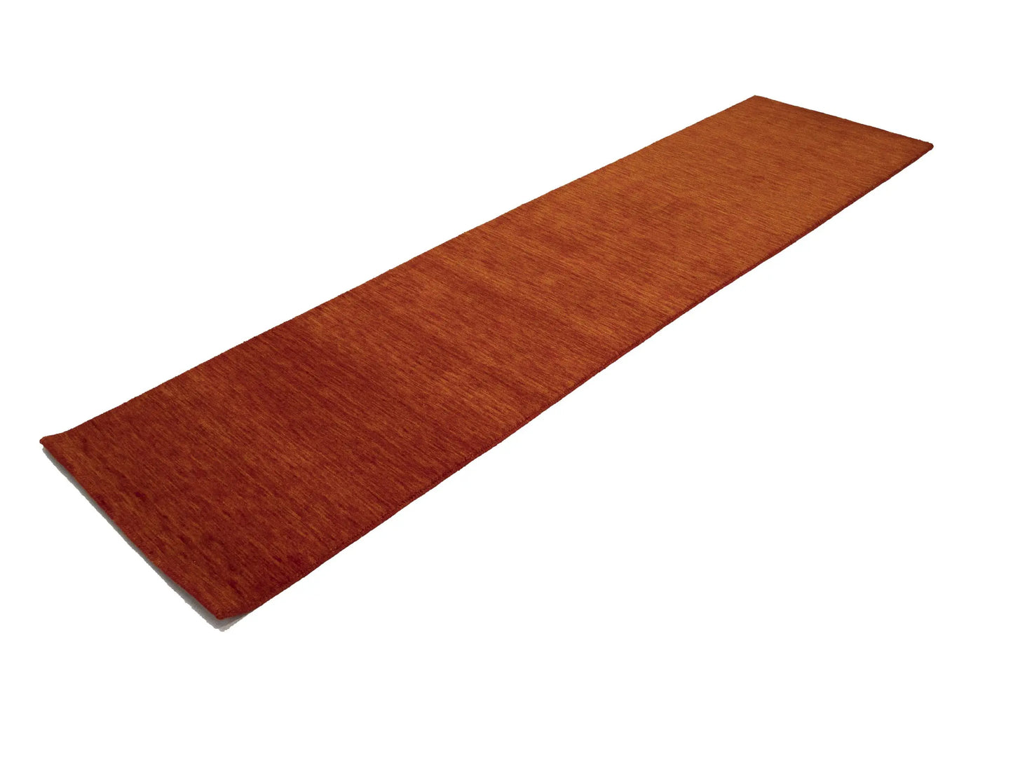 Orange Red Solid Design Hand-Loomed 3X10 Gabbeh