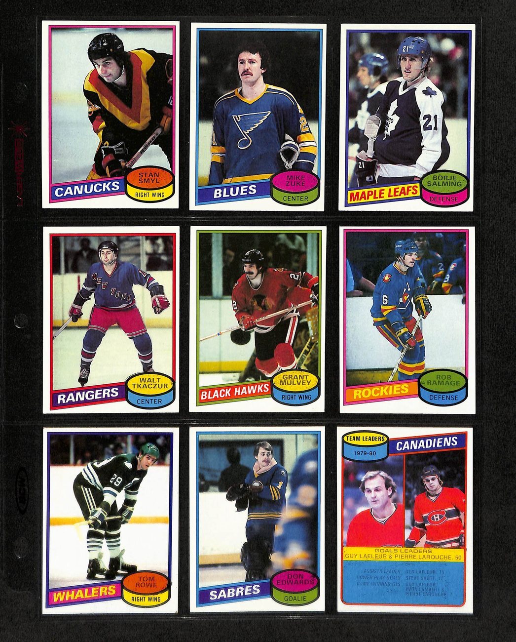 1980-81 Topps Hockey Cards Complete Set (1-264)