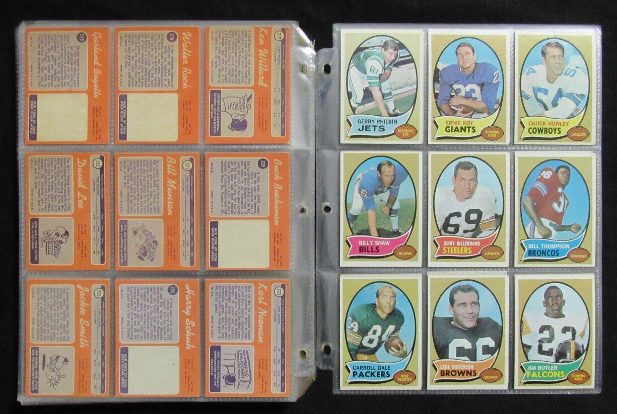 1970 Topps Football Card Complete Set (1-263)