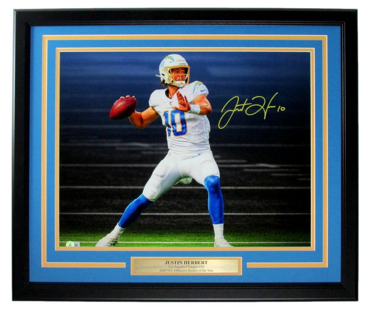 Justin Herbert La Chargers Signed/Autographed