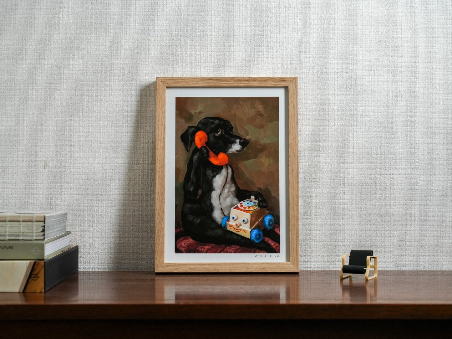 Alison Friend - Dog Framed Signed - Betsy Had