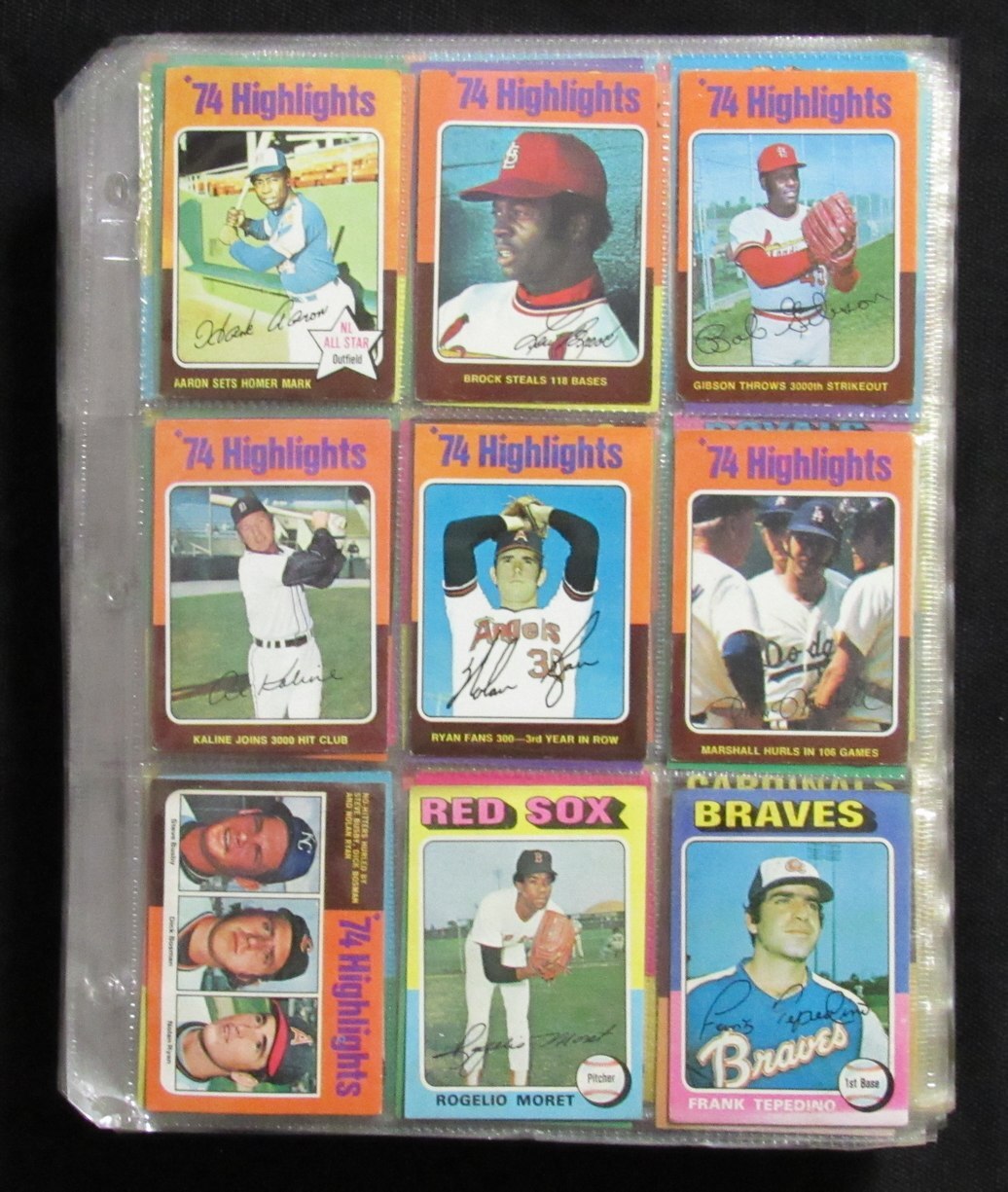 1975 Topps Baseball Card Complete Set (1-660)