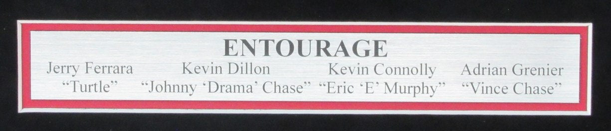 "Entourage" Multi-Signed/Inscr By 4 Cast Members