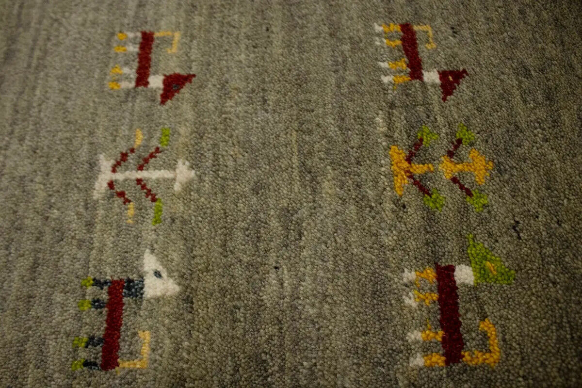 Handmade Tribal Oriental Area Rug Brownish Gray