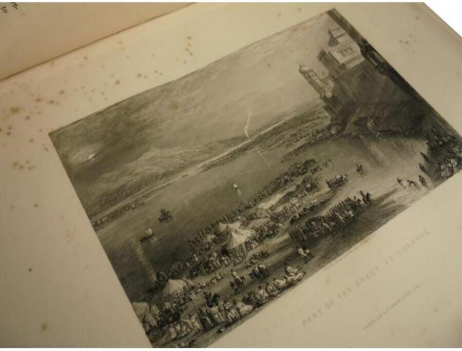 George Francis White - Views In India Himalaya Mountains 1838 Original Etching