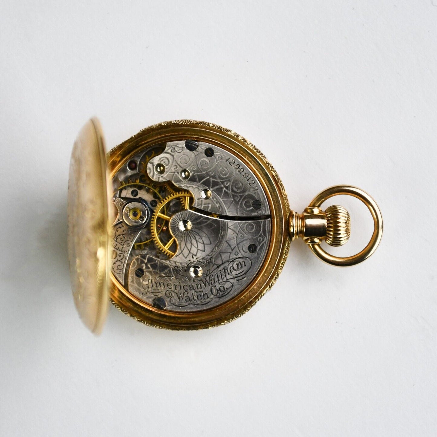 14K Yellow Gold Waltham Pocket Watch Size 0