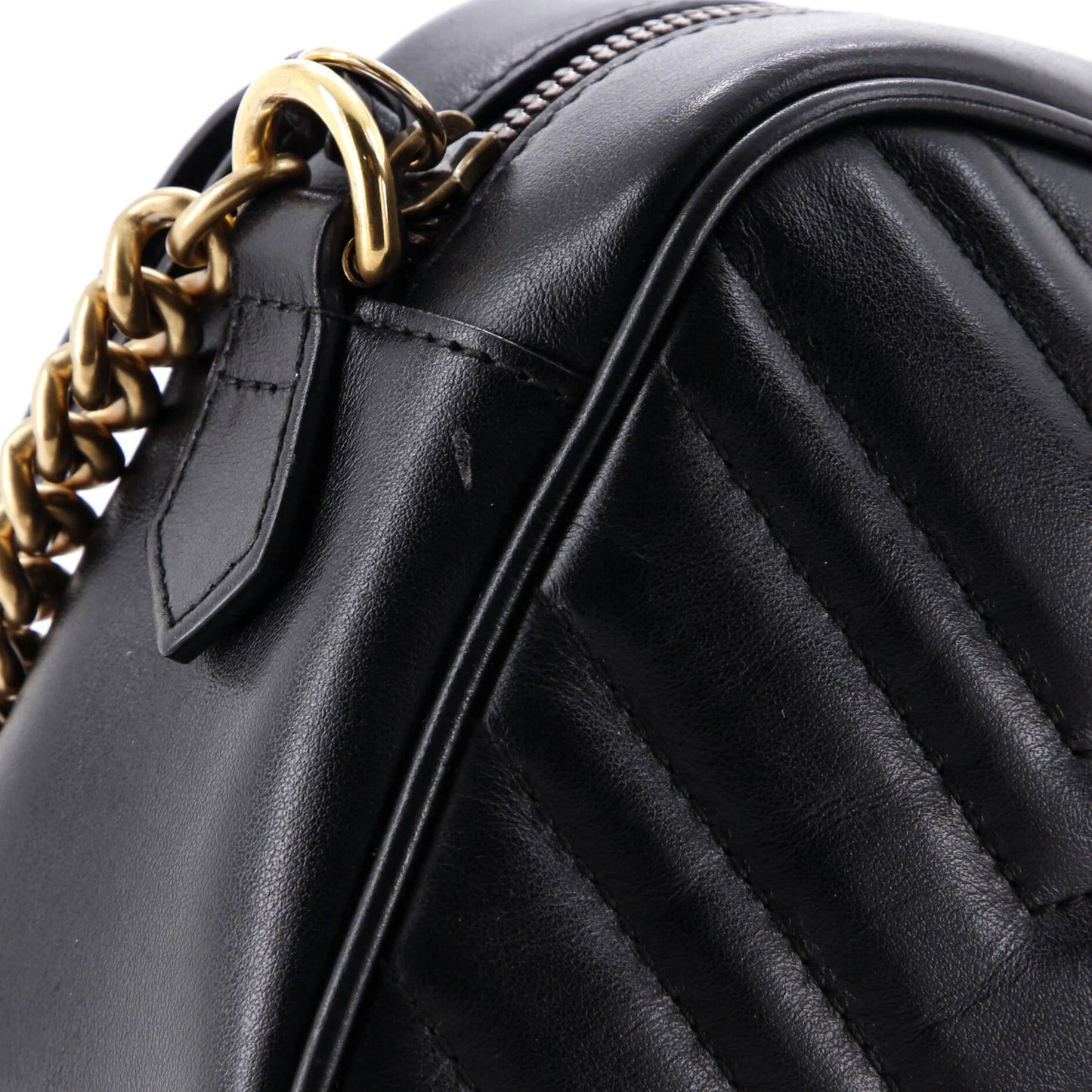 Gucci Gg Marmont Shoulder Bag Matelasse Leather Small