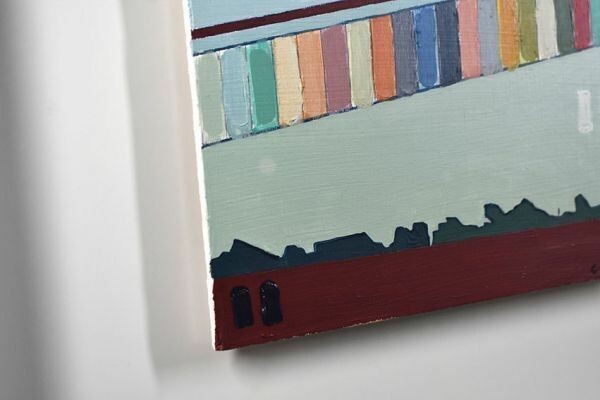 Fred Coppin 2020 Original Painting Oil On Panel Signed Framed Stairway Of Dreams