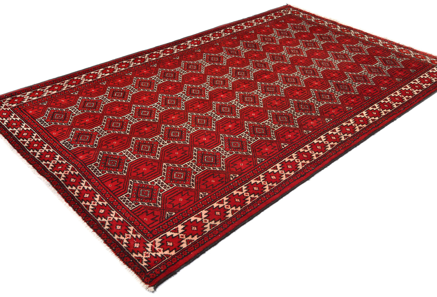 Handmade Antique Tribal Rug Allover Design