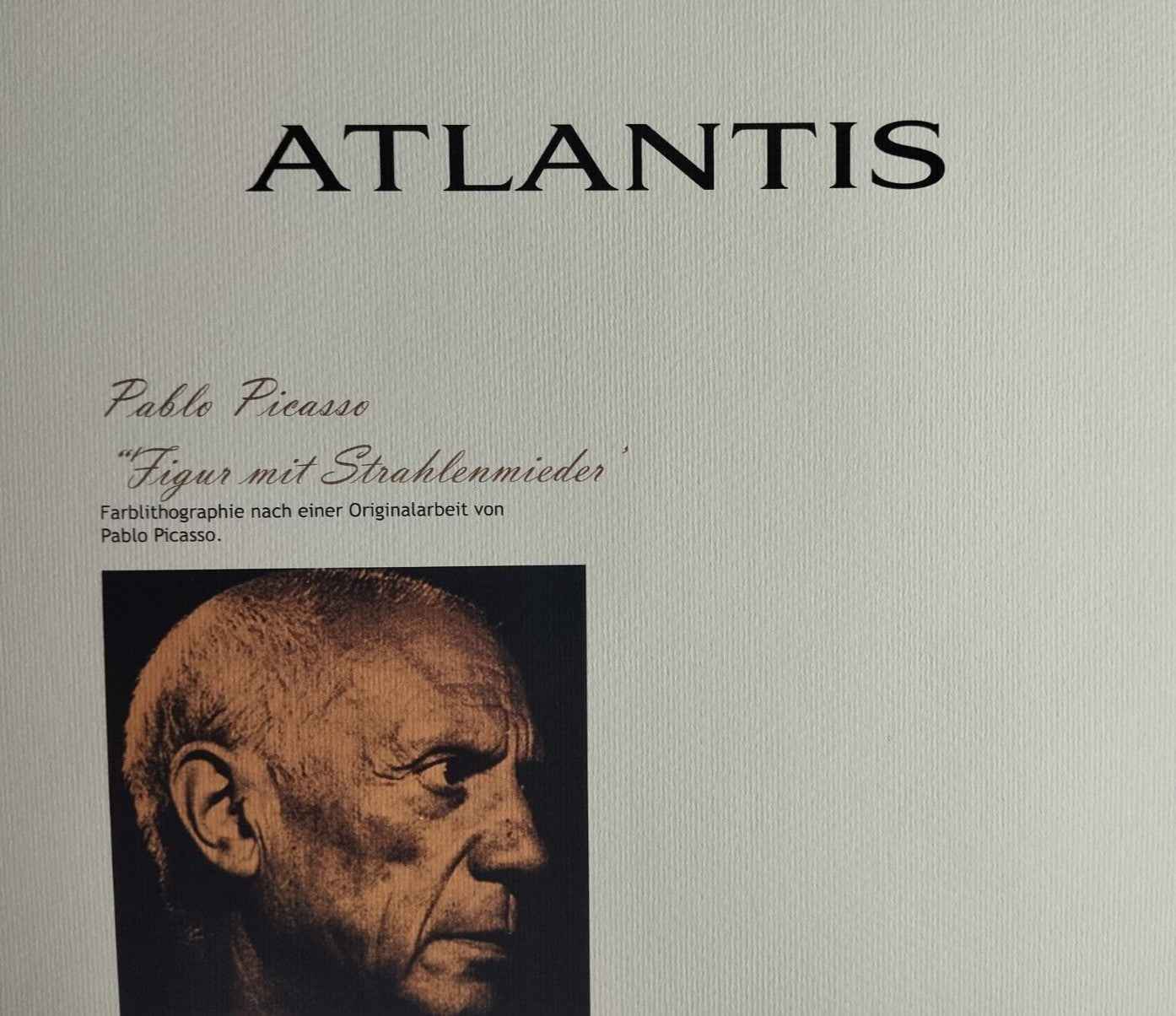 Pablo-Picasso Signed Numbered Pencil Coa Lithograph Cancelled