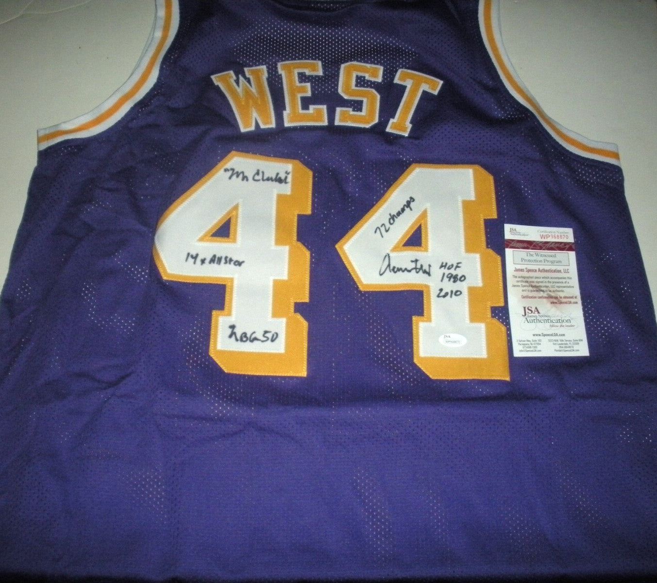 Jerry West Losangeles Lakers Hof 80 Full Stats