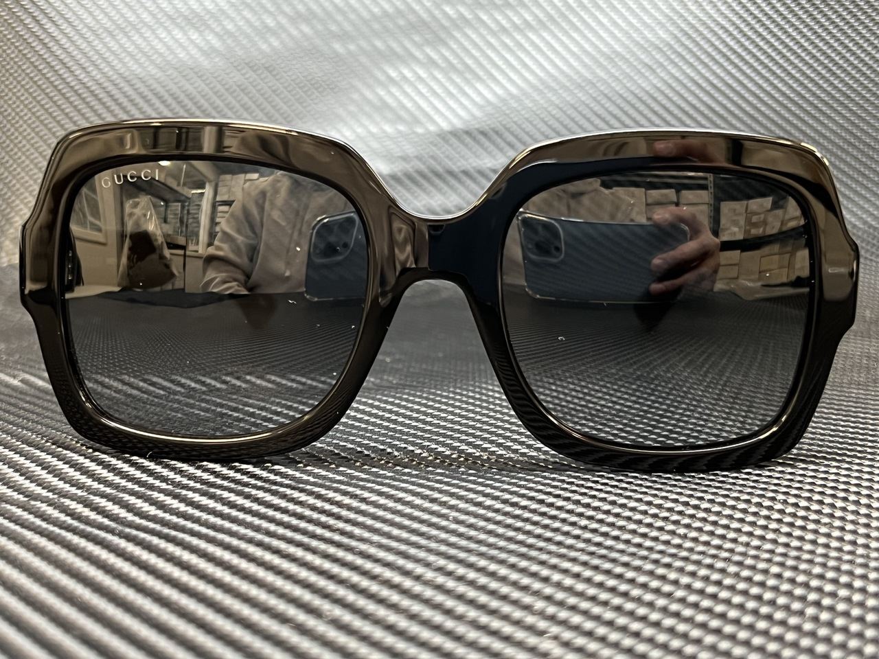 Gucci Gg0036Sn 001 Black Square 54 Mm Women'S