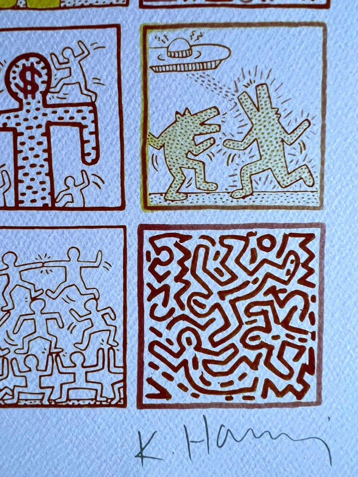 Keith Haring Lithograph ''Usa