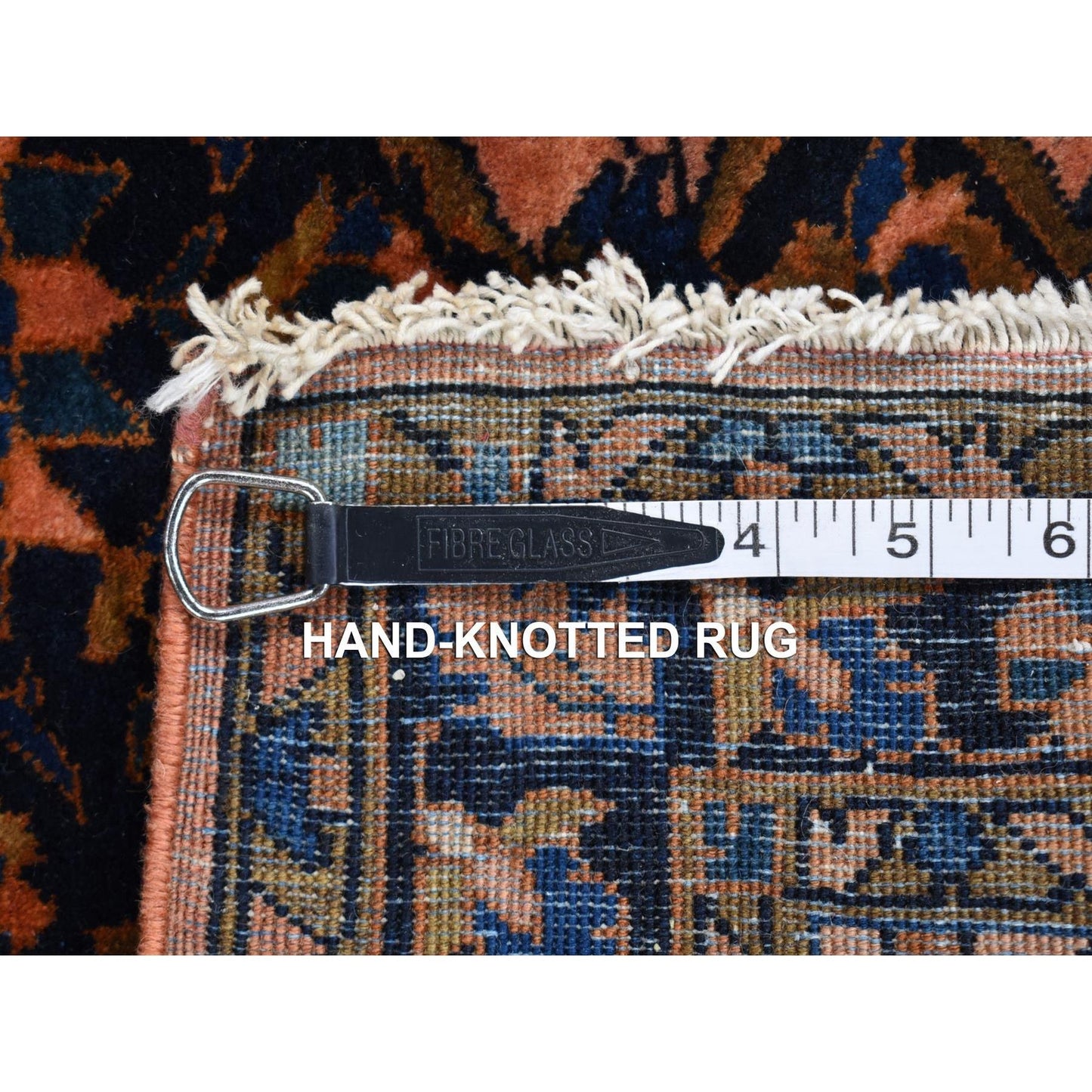 2'1"X2'7" Red Antique Zoroastrian Mohajeran Saroogh Hand Knotted Wool Rug