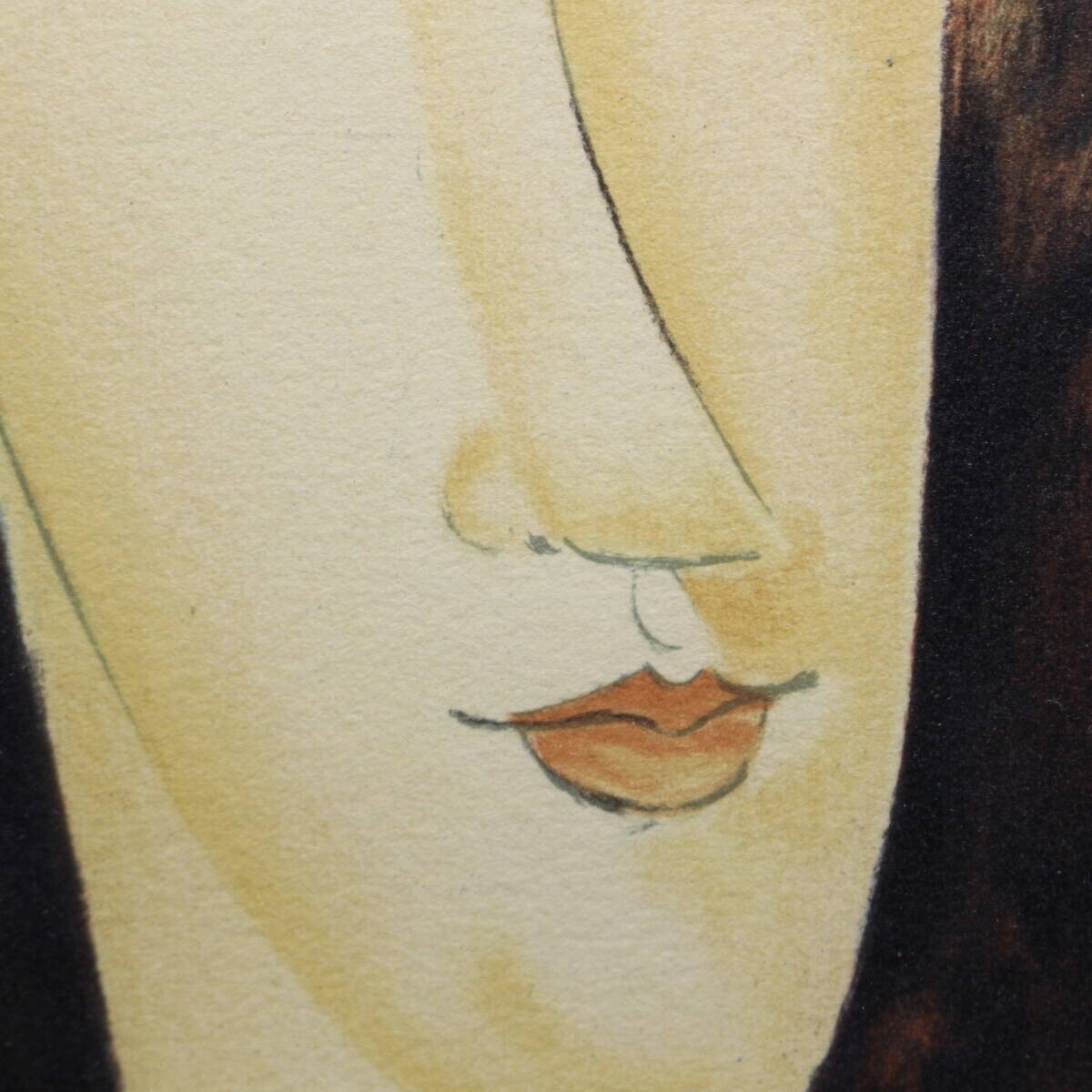 Amedeo Modigliani Estampe Jeanne Hbuterne With