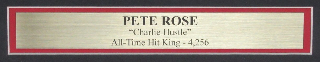 Pete Rose Autographed16X20 Photo Cincinnati Reds Framed Jsa 193994
