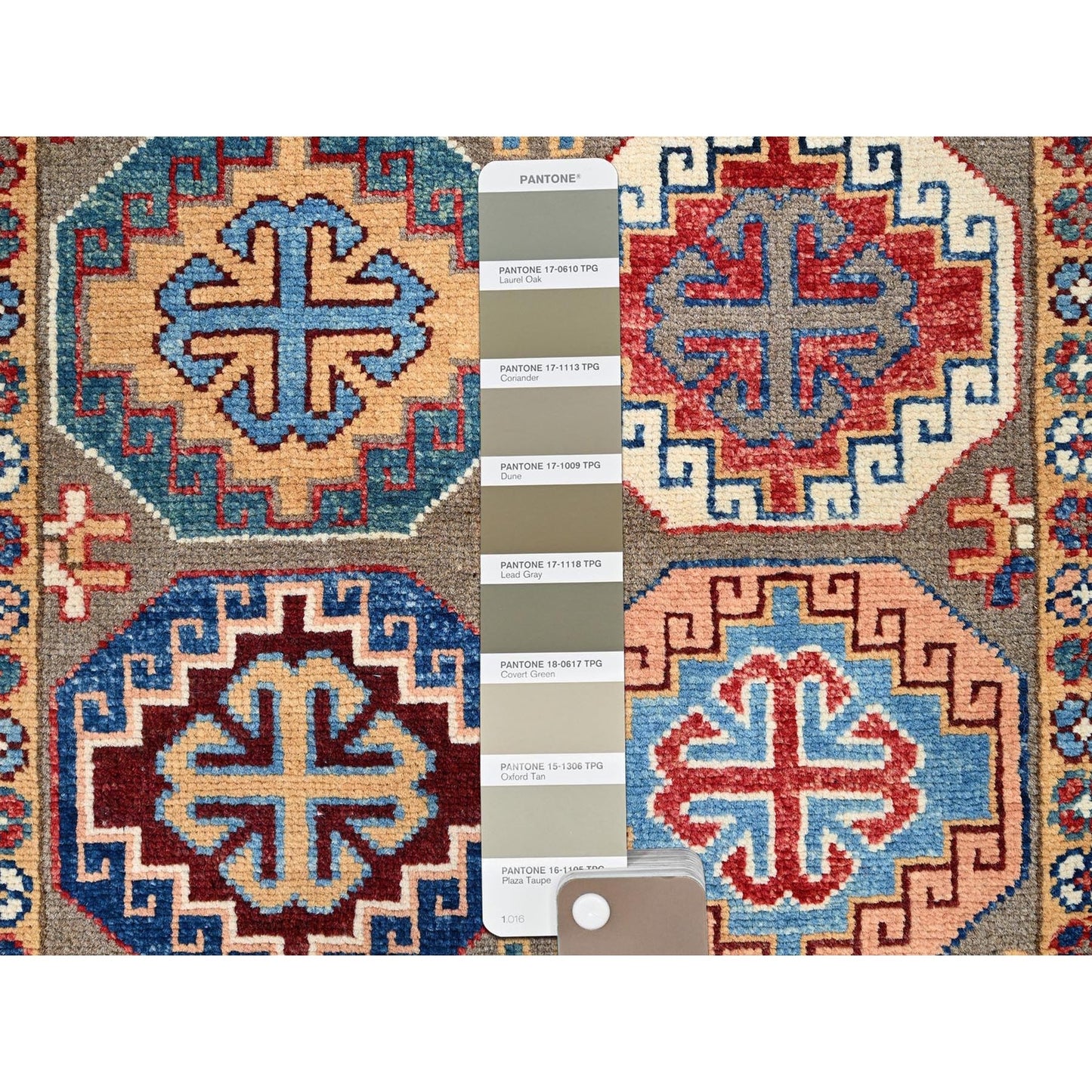 2'10"X9'9" Gray Hand Knotted Special Kazak Pure Wool Wide Runner Rug