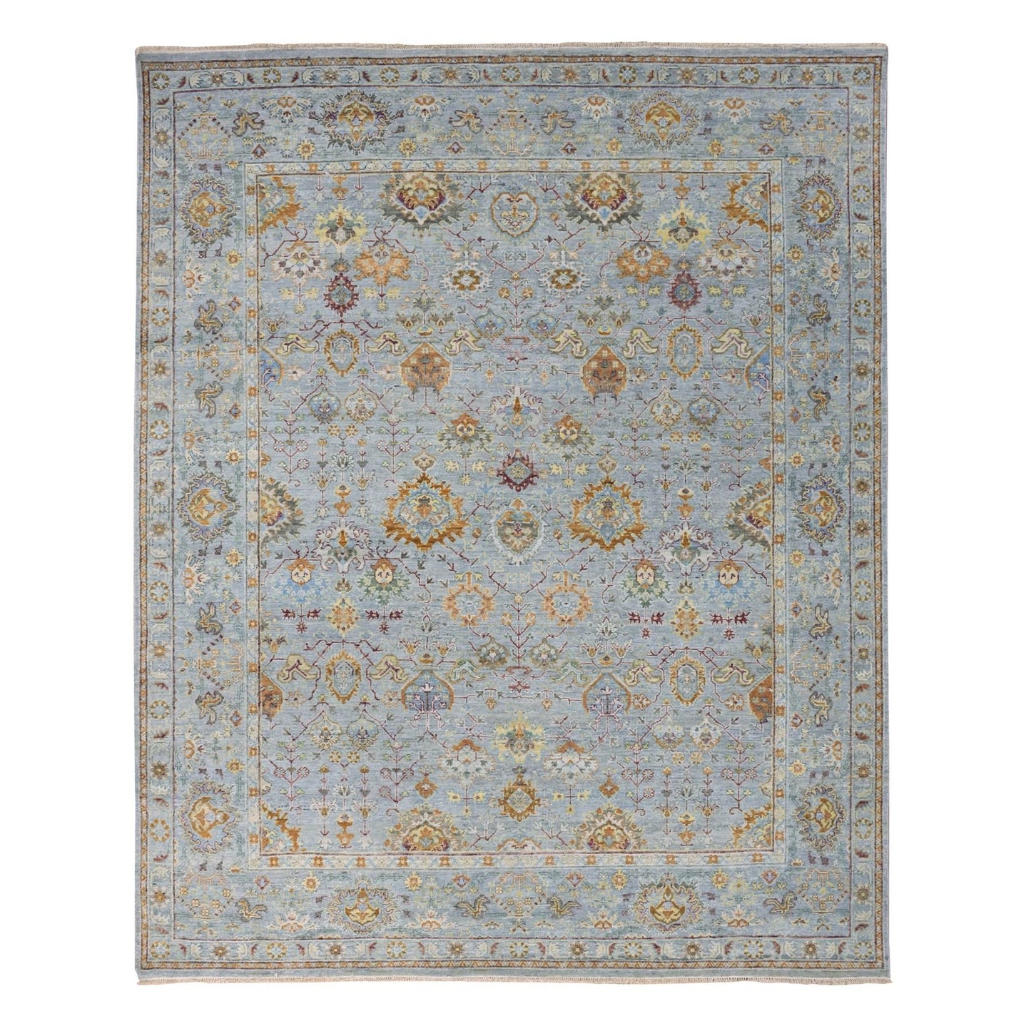 8'X10' Gray Sultanabad Reimagined 100% Wool Hand Knotted Oriental Rug