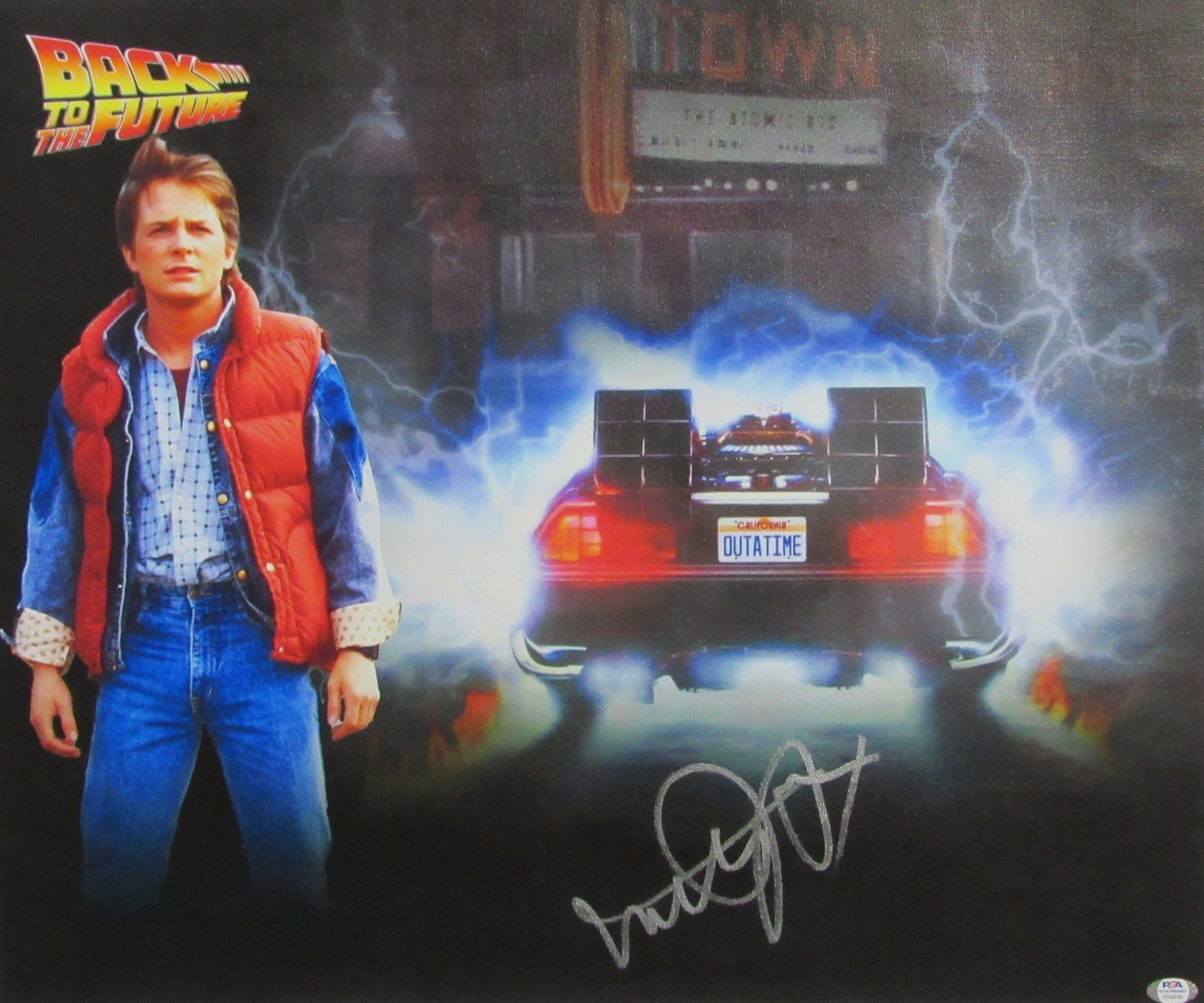 Michael J Fox Signed/Auto "Back To The Future"