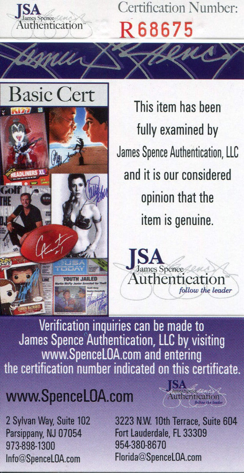 Jane Fonda Autographed 8X10 Photo (Jsa)