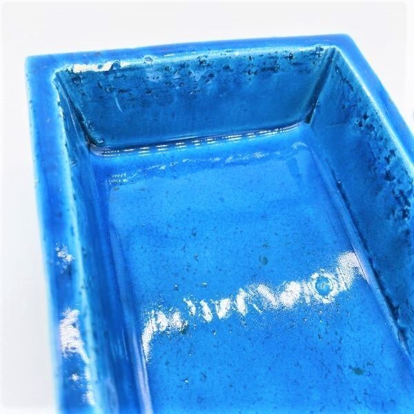 Vintage Bitossi Aldo Londi Box Blue & Green Art