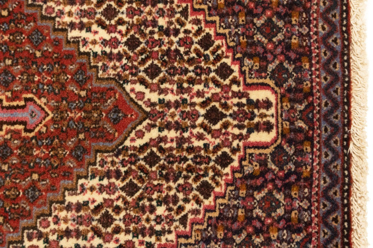 Vintage Tribal Oriental Rug Geometric Design