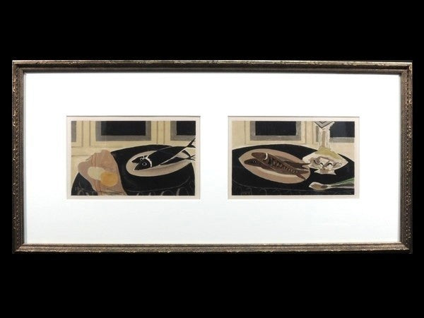 Georges Braque Black Fish With Pitcher Lithograph Set Cubism Ed.225