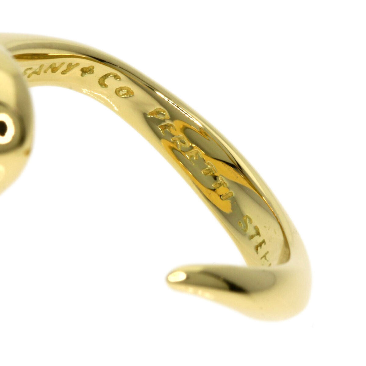 Tiffany&Co. Ring Open Heart K18 Yellow Gold