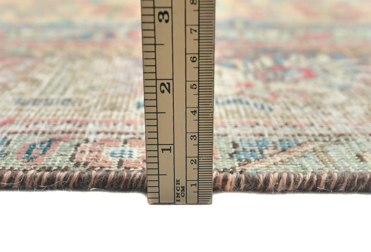 Handmade Distressed Vintage Semi-Antique 9X12 ft