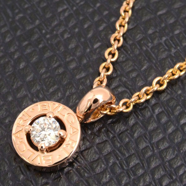 Bvlgari Bvlgari 1P Diamond Necklace Pink Gold 750Pg