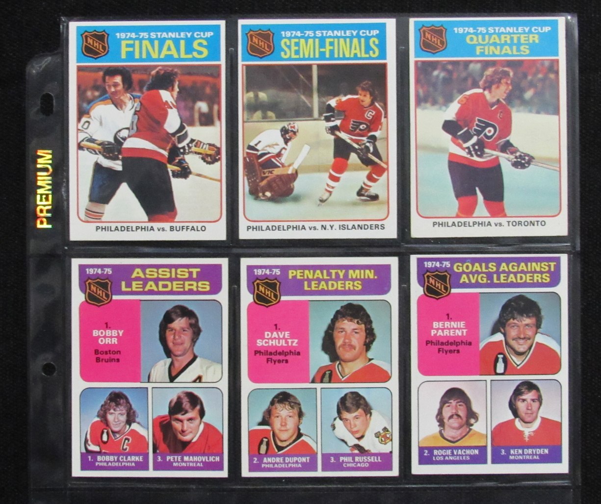 1975-76 Topps Hockey Philadelphia Flyers Team