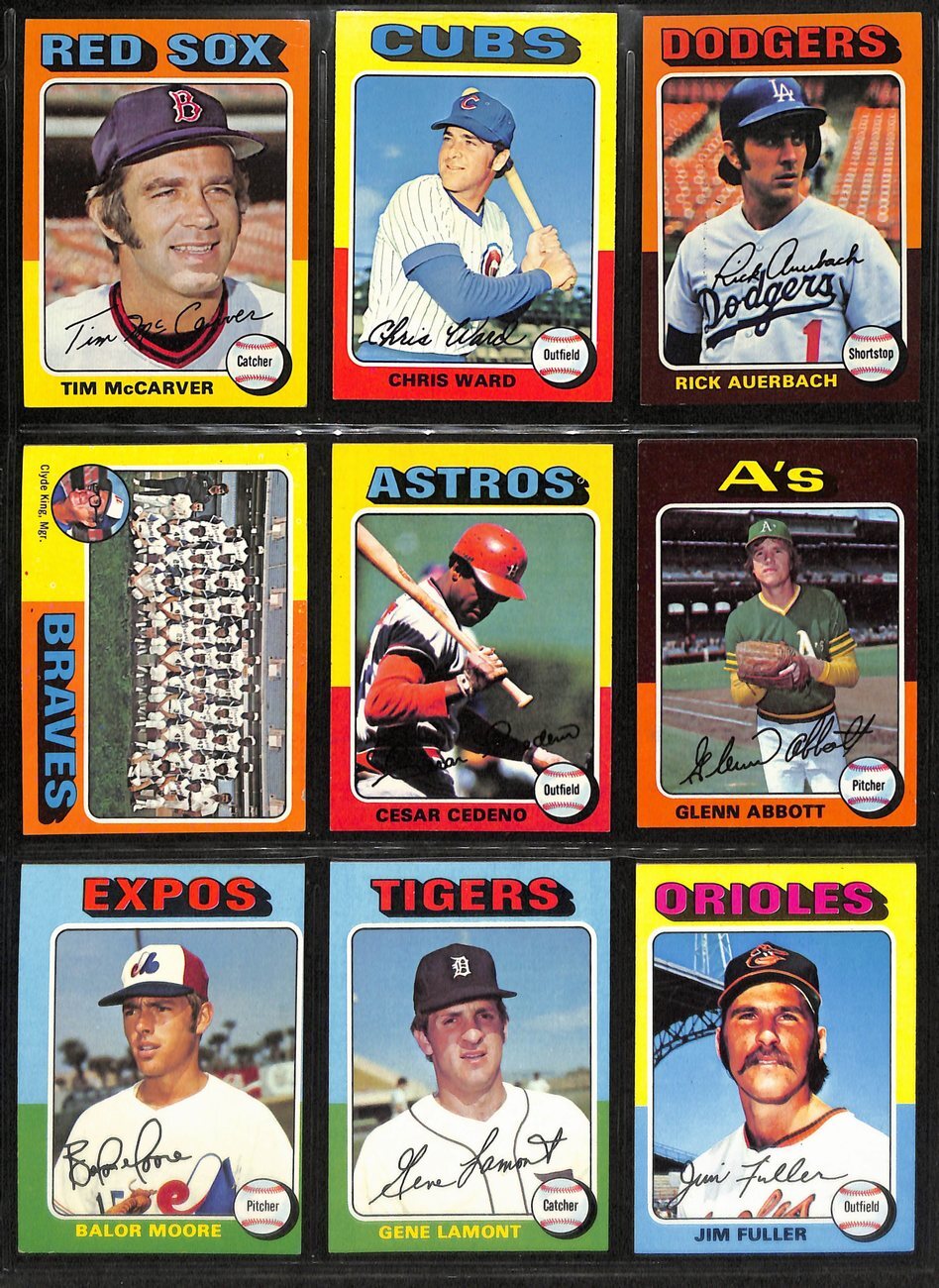 1975 Topps Baseball Card Complete Set (1-660)