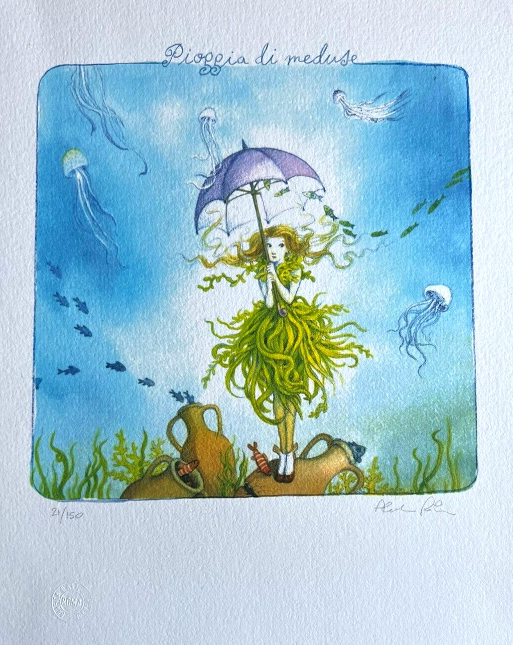 Alessandra Roberti Lithograph Mixed Technique