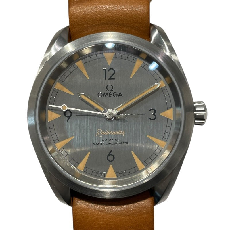 Omega Seamaster Railmaster 220.12.40.20.06.001 Ss/Leather